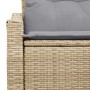 Sofá de Jardín de 2 Plazas con Almacenamiento y Cojines Beige de Poliratán de , Sofás de exterior - Ref: Foro24-42006785, Pre...