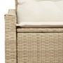 Sofá de jardín de 2 plazas con almacenamiento y cojines beige de ratán de , Sofás de exterior - Ref: Foro24-42006786, Precio:...