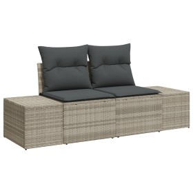 Sofá de Jardín de 2 Plazas con Cojines Gris de Poliratán de , Sofás de exterior - Ref: Foro24-42006797, Precio: 197,54 €, Des...