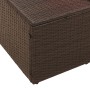 Sofá de jardín de 2 plazas con almacenamiento y cojines Marrón Rattan Sintético de , Sofás de exterior - Ref: Foro24-42006803...