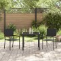 Sillas de Jardín Apilables con Cojines - Set de 2 Piezas en Ratán Poli Negro de , Sillas de jardín - Ref: Foro24-42006825, Pr...