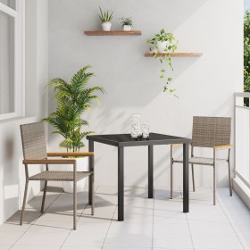 Comprar Sillas apilables de jardín con cojines 2