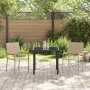 Sillas de jardín apilables con cojines, 2 piezas, Beige, Ratán de , Sillas de jardín - Ref: Foro24-42006827, Precio: 108,26 €...