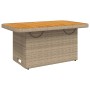 Set de comedor jardín con cojines 4 pzas ratán sintético beige en Conjuntos de jardín | Comprar online en Foru.es
