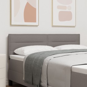 Cabecero Diseño Líneas Taupe 140 cm Tela de , Cabeceros y pies de cama - Ref: Foro24-42007017, Precio: 58,37 €, Descuento: %