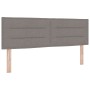 Cabecero Diseño Líneas Taupe 140 cm Tela de , Cabeceros y pies de cama - Ref: Foro24-42007017, Precio: 58,37 €, Descuento: %