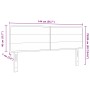 Cabecero diseño Lines Crema 140 cm tela de , Cabeceros y pies de cama - Ref: Foro24-42007018, Precio: 70,29 €, Descuento: -5%%
