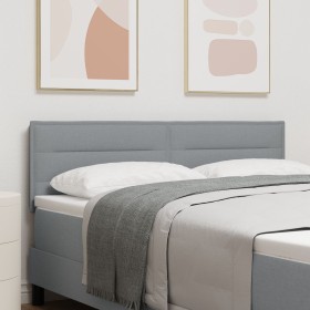 Cabecero diseño Lines gris claro 160 cm tela de , Cabeceros y pies de cama - Ref: Foro24-42007020, Precio: 73,63 €, Descuento: %