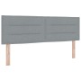 Cabecero diseño Lines gris claro 160 cm tela de , Cabeceros y pies de cama - Ref: Foro24-42007020, Precio: 73,63 €, Descuento: %