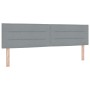 Cabecero Diseño de Líneas Gris Claro 180 cm Tela de , Cabeceros y pies de cama - Ref: Foro24-42007027, Precio: 79,82 €, Descu...