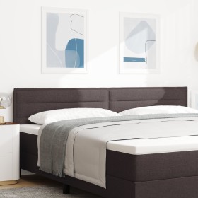 Cabecero diseño Lines marrón oscuro 200 cm tela de , Cabeceros y pies de cama - Ref: Foro24-42007037, Precio: 70,23 €, Descue...