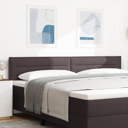 Cabecero diseño Lines marrón oscuro 200 cm tela de , Cabeceros y pies de cama - Ref: Foro24-42007037, Precio: 70,23 €, Descue...