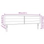 Cabecero diseño Lines marrón oscuro 200 cm tela de , Cabeceros y pies de cama - Ref: Foro24-42007037, Precio: 70,23 €, Descue...