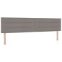 Cabecero Diseño Lines Taupe 200 cm Tela de , Cabeceros y pies de cama - Ref: Foro24-42007038, Precio: 70,23 €, Descuento: %