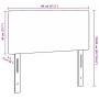 Cabecero  Diseño Sencillo Crema 80 cm Tela de Corduroy | Foro24.es | Tu tienda online para hogar, jardín y más Foro24.es