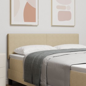 Cabecero Diseño Simple Verde Claro Gris 140 cm Tela de Terciopelo de , Cabeceros y pies de cama - Ref: Foro24-42007056, Preci...
