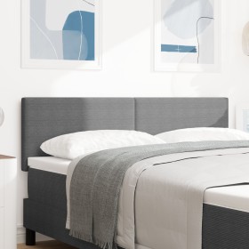 Cabecero Diseño Simple Gris Claro 160 cm Tela de Corduroy de , Cabeceros y pies de cama - Ref: Foro24-42007057, Precio: 58,65...