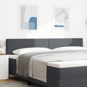 Cabezal Diseño Sencillo Gris Oscuro 200 cm Tela de Pana de , Cabeceros y pies de cama - Ref: Foro24-42007066, Precio: 66,26 €...