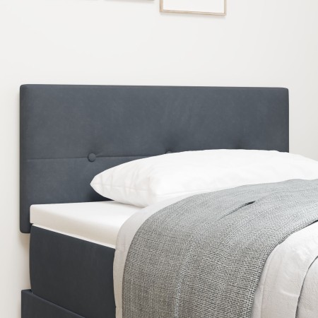 Cabecero  acolchado con botones gris oscuro 80 cm de terciopelo | Foro24.es | Tu tienda online para hogar, jardín y más Foro24.es