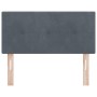 Cabecero  acolchado con botones gris oscuro 80 cm de terciopelo | Foro24.es | Tu tienda online para hogar, jardín y más Foro24.es