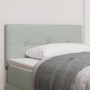 Cabecero con botones acolchados Gris Claro de 90 cm en terciopelo de , Cabeceros y pies de cama - Ref: Foro24-42007131, Preci...