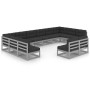 Set de muebles de jardín 12 pzas con cojines madera pino gris de vidaXL, Conjuntos de jardín - Ref: Foro24-3077236, Precio: 1...