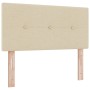 cabecero de con botones tufted en crema de 100 cm de tela de , Cabeceros y pies de cama - Ref: Foro24-42007142, Precio: 45,00...