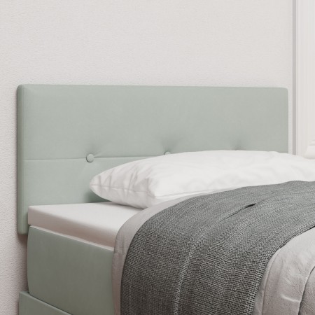 Cabecero capitoné gris claro 100 cm terciopelo de , Cabeceros y pies de cama - Ref: Foro24-42007144, Precio: 54,17 €, Descuen...