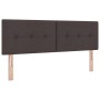 Cabecero de  con botones capitoné marrón oscuro 140 cm de tela | Foro24.es | Tu tienda online para hogar, jardín y más Foro24.es