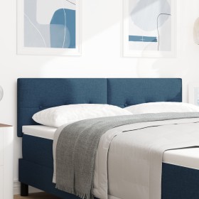Cabecera Botonada Azul 140 cm Tela de , Cabeceros y pies de cama - Ref: Foro24-42007156, Precio: 56,94 €, Descuento: %