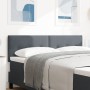 cabecera con botones acolchados gris oscuro 140 cm de terciopelo de , Cabeceros y pies de cama - Ref: Foro24-42007158, Precio...