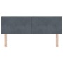 cabecera con botones acolchados gris oscuro 140 cm de terciopelo de , Cabeceros y pies de cama - Ref: Foro24-42007158, Precio...