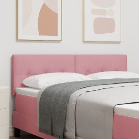 Cabecero Tufted Botones Rosa 140 cm Terciopelo de , Cabeceros y pies de cama - Ref: Foro24-42007162, Precio: 56,62 €, Descuen...