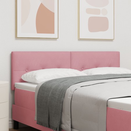 Cabecero Tufted Botones Rosa 140 cm Terciopelo de , Cabeceros y pies de cama - Ref: Foro24-42007162, Precio: 56,62 €, Descuen...