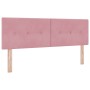 Cabecero Tufted Botones Rosa 140 cm Terciopelo de , Cabeceros y pies de cama - Ref: Foro24-42007162, Precio: 56,62 €, Descuen...