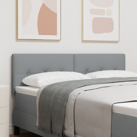 Cabecero Button Tapizado Gris Claro 160 cm Tela de , Cabeceros y pies de cama - Ref: Foro24-42007163, Precio: 59,13 €, Descue...