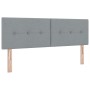 Cabecero Button Tapizado Gris Claro 160 cm Tela de , Cabeceros y pies de cama - Ref: Foro24-42007163, Precio: 59,13 €, Descue...