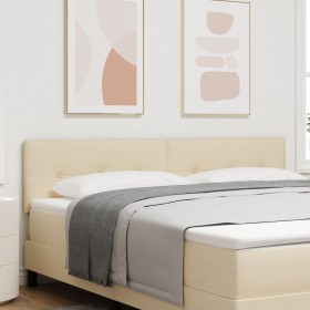 Cabecero Button Tufted Crema 180 cm Tela de , Cabeceros y pies de cama - Ref: Foro24-42007181, Precio: 78,21 €, Descuento: %