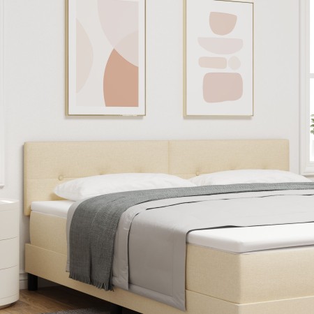Cabecero Button Tufted Crema 180 cm Tela de , Cabeceros y pies de cama - Ref: Foro24-42007181, Precio: 78,21 €, Descuento: %