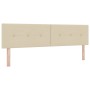 Cabecero Button Tufted Crema 180 cm Tela de , Cabeceros y pies de cama - Ref: Foro24-42007181, Precio: 78,21 €, Descuento: %