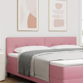 Cabecero con botones tapizado en terciopelo rosa de 180 cm de , Cabeceros y pies de cama - Ref: Foro24-42007188, Precio: 63,5...