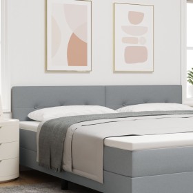 Comprar Cabecero con botones en tono gris claro