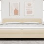 Cabecero Acolchado en Botones Crema 200 cm Tela de , Cabeceros y pies de cama - Ref: Foro24-42007194, Precio: 67,00 €, Descue...