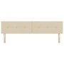 Cabecero Acolchado en Botones Crema 200 cm Tela de , Cabeceros y pies de cama - Ref: Foro24-42007194, Precio: 67,00 €, Descue...