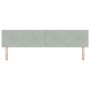 Cabecera VidaXL Acolchada Gris Claro de 200 cm en Terciopelo de , Cabeceros y pies de cama - Ref: Foro24-42007196, Precio: 66...