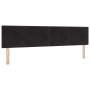 Cabecero Botoné Negro 200 cm Terciopelo de , Cabeceros y pies de cama - Ref: Foro24-42007198, Precio: 66,96 €, Descuento: %