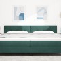Cabecero con botones capitoné verde oscuro de 200 cm en terciopelo de , Cabeceros y pies de cama - Ref: Foro24-42007199, Prec...