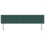 Cabecero con botones capitoné verde oscuro de 200 cm en terciopelo de , Cabeceros y pies de cama - Ref: Foro24-42007199, Prec...