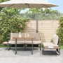 Mesa de Jardín Marrón 100x55x70 cm DPC y Acero de , Mesas de jardín - Ref: Foro24-42007552, Precio: 79,34 €, Descuento: %