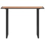Mesa de Jardín Marrón 100x55x70 cm DPC y Acero de , Mesas de jardín - Ref: Foro24-42007552, Precio: 79,34 €, Descuento: %